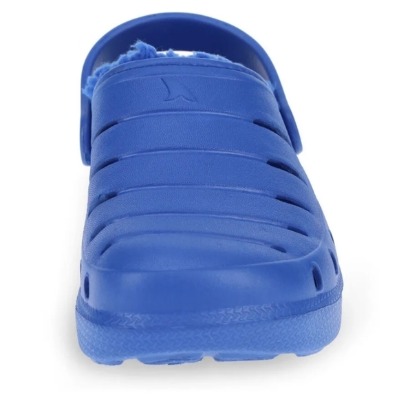 Rugged Shark Kids Lined Sherpa Style Fabric Clog shoes size 2 NWT - Picture 2 of 7